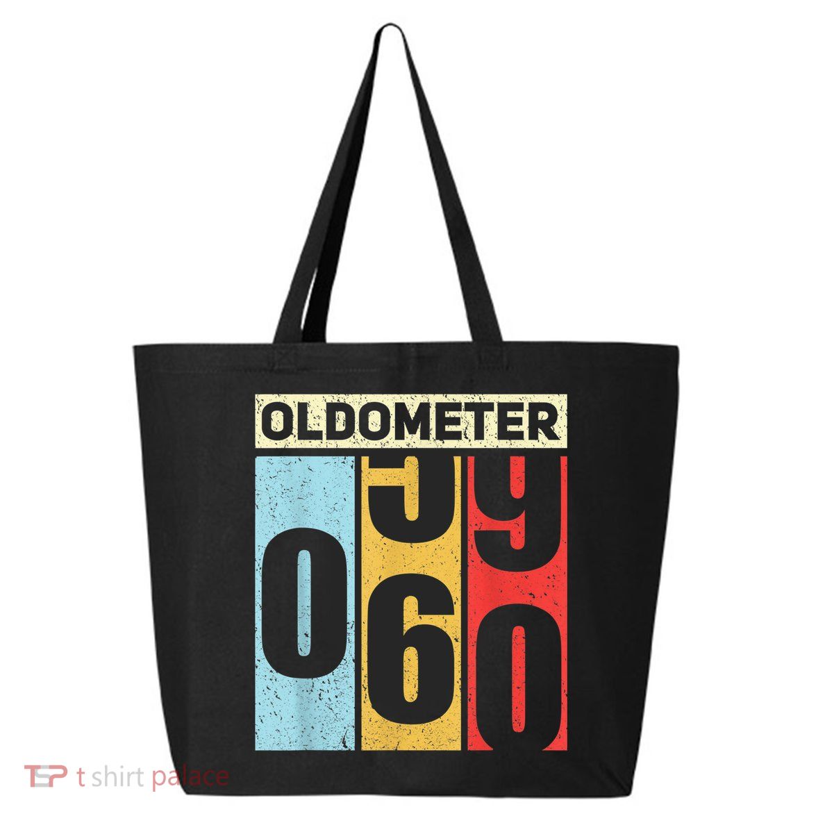 Oldometer 59-60 Funny 60th Birthday Odometer Gift Oldometer 25L Jumbo Tote