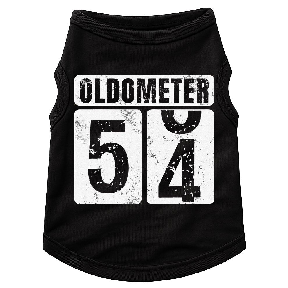 Oldometer 54 Vintage Funny 54th Birthday Gift Idea Doggie Tank