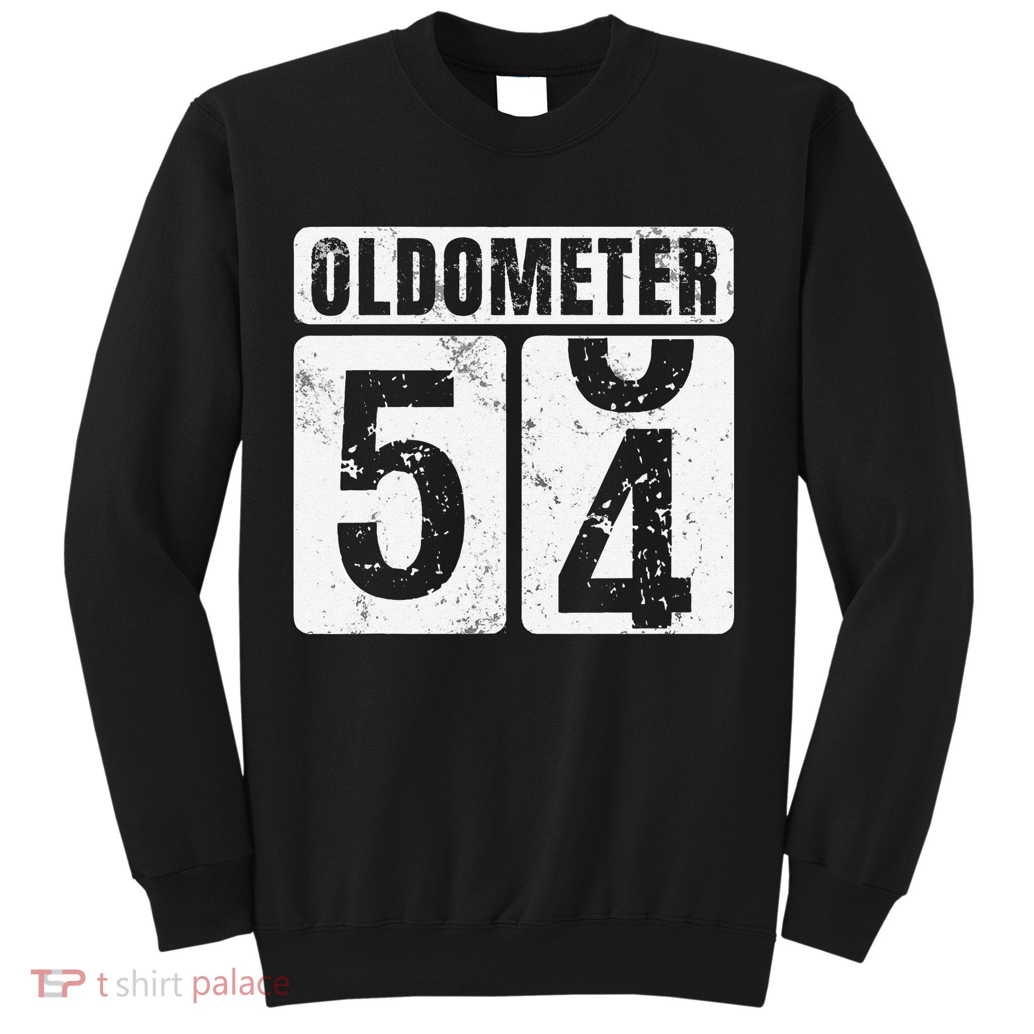 Oldometer 54 Vintage Funny 54th Birthday Gift Idea Sweatshirt