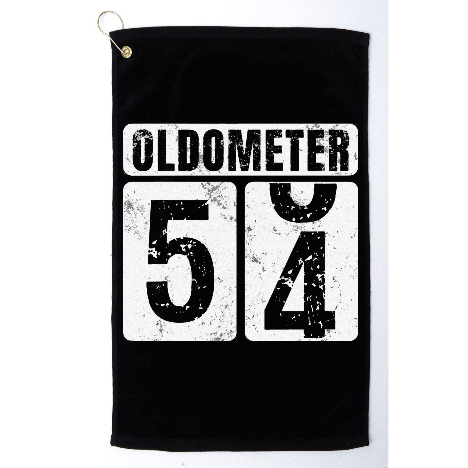 Oldometer 54 Vintage Funny 54th Birthday Gift Idea Golf Towel
