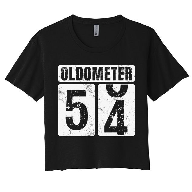 Oldometer 54 Vintage Funny 54th Birthday Gift Idea Crop Top