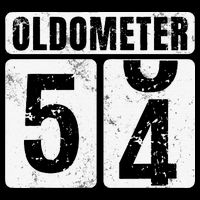 Oldometer 54 Vintage Funny 54th Birthday Gift Idea Kids T-Shirt