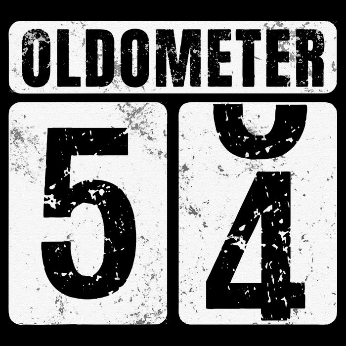 Oldometer 54 Vintage Funny 54th Birthday Gift Idea Kids T-Shirt