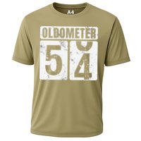 Oldometer 54 Vintage Funny 54th Birthday Gift Idea Cooling Performance Crew T-Shirt