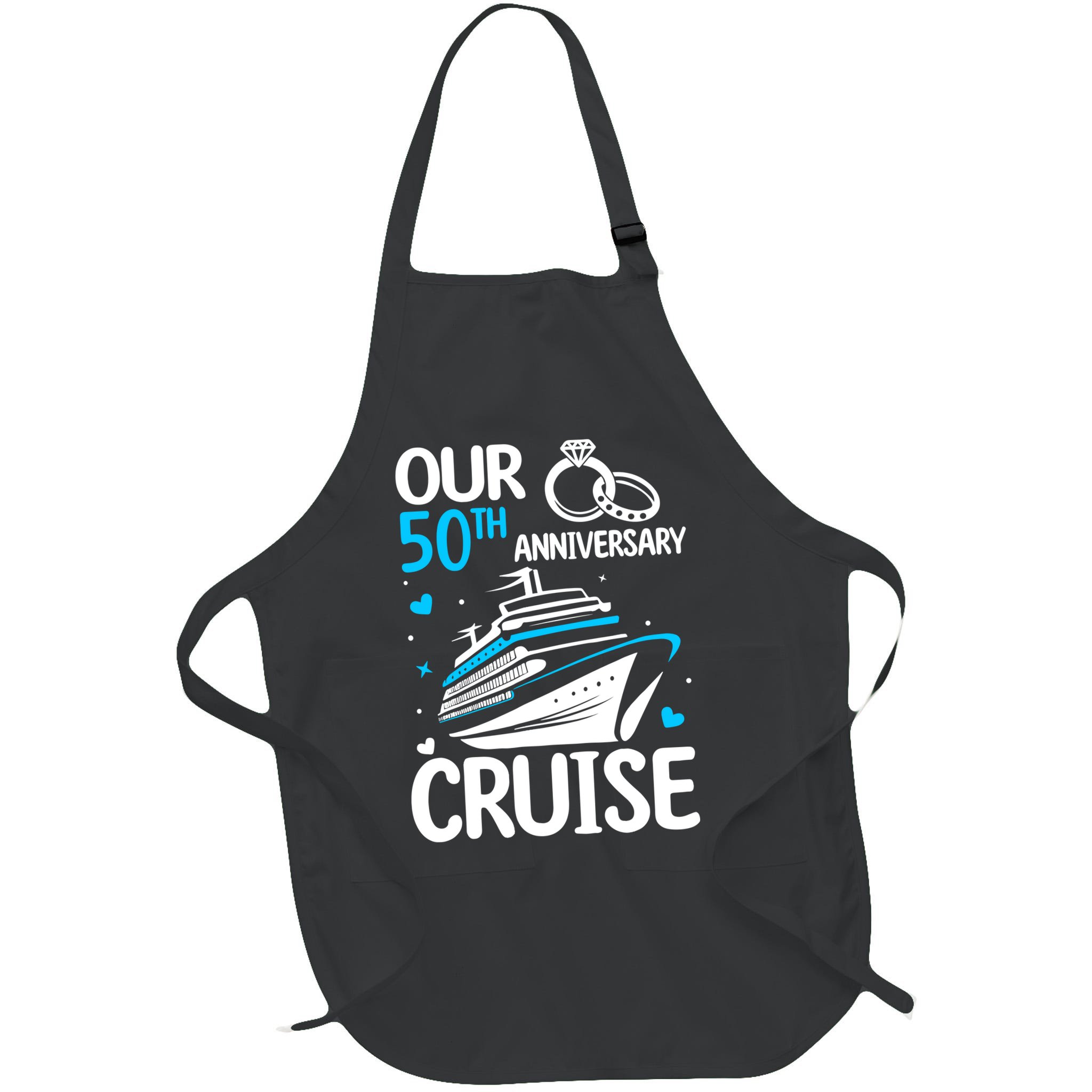 Our 50th Wedding Anniversary Cruise 50 Years Anniversary Apron