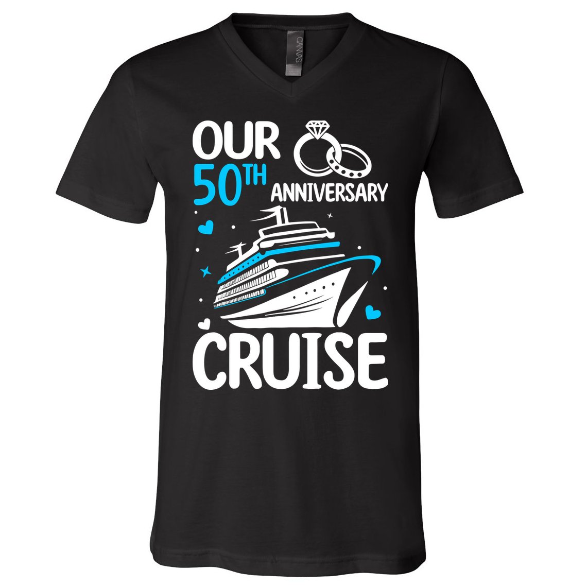 Our 50th Wedding Anniversary Cruise 50 Years Anniversary V-Neck T-Shirt