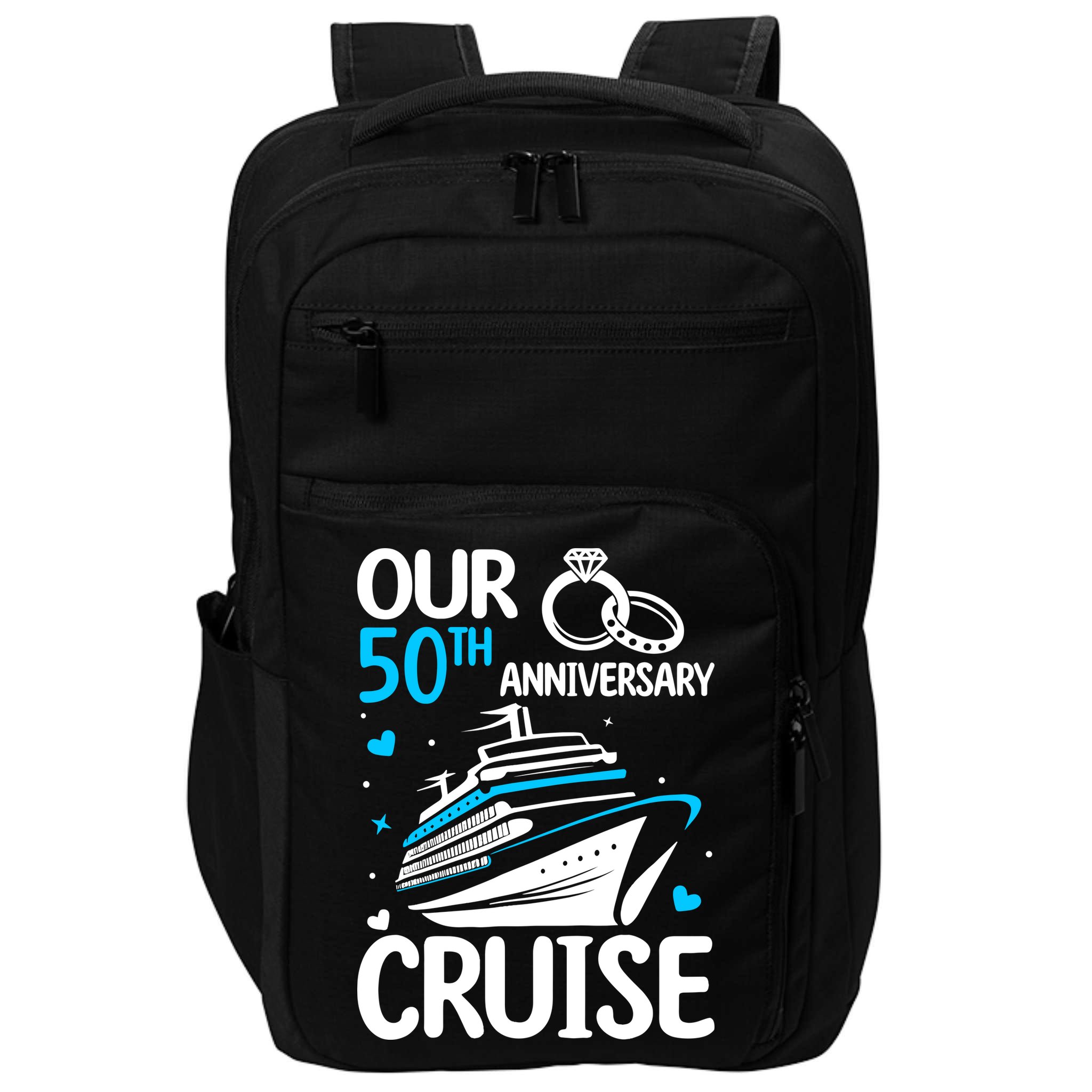 Our 50th Wedding Anniversary Cruise 50 Years Anniversary Impact Tech Backpack