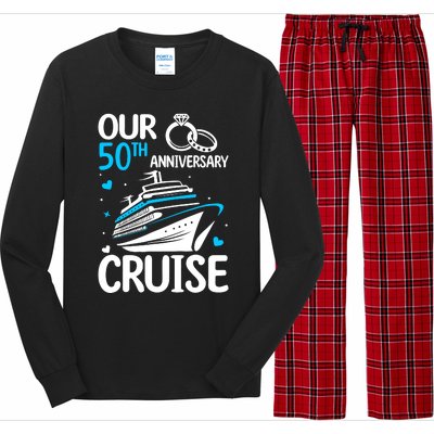 Our 50th Wedding Anniversary Cruise 50 Years Anniversary Long Sleeve Pajama Set