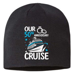 Our 50th Wedding Anniversary Cruise 50 Years Anniversary Sustainable Beanie