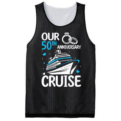 Our 50th Wedding Anniversary Cruise 50 Years Anniversary Mesh Reversible Basketball Jersey Tank