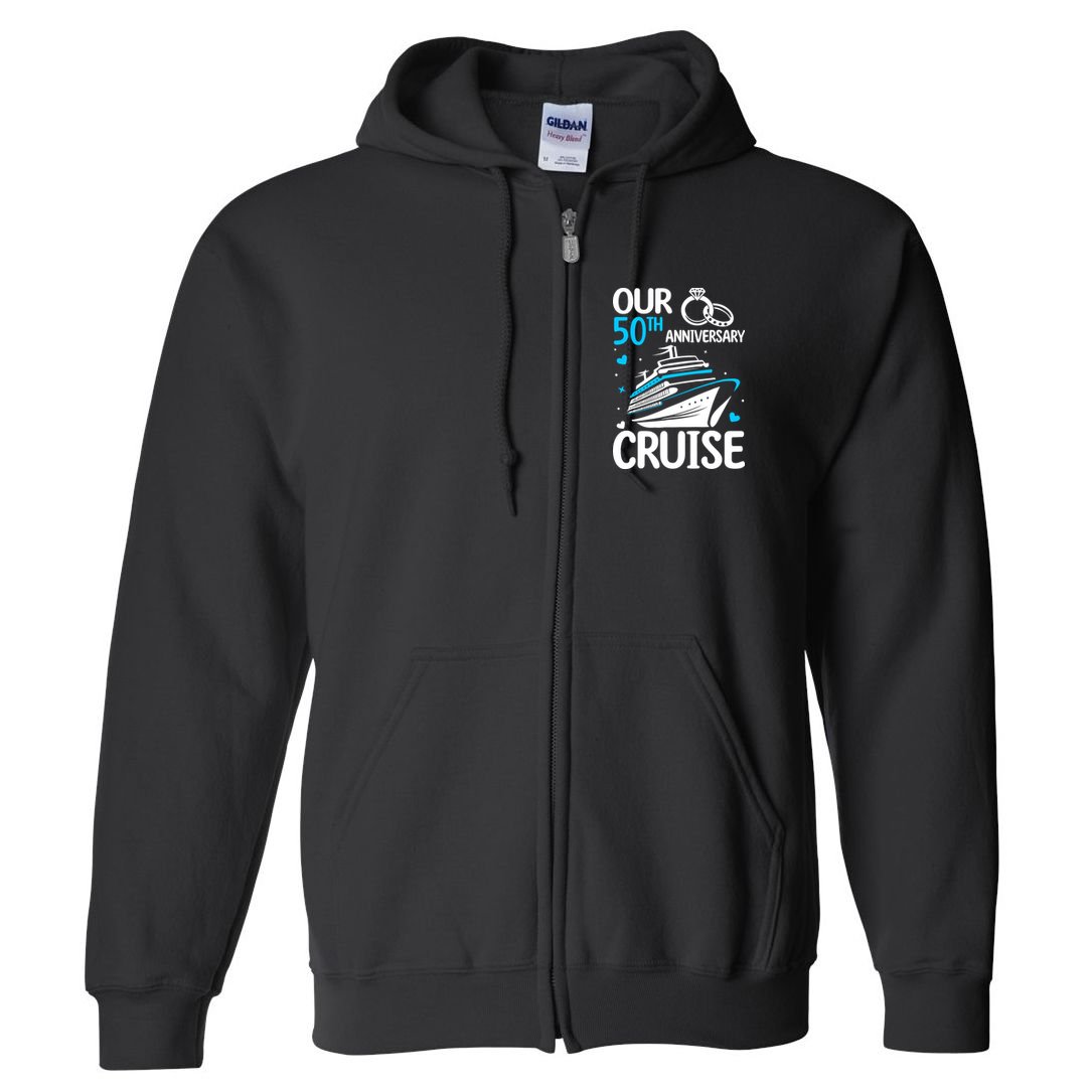Our 50th Wedding Anniversary Cruise 50 Years Anniversary Full Zip Hoodie