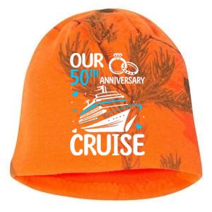 Our 50th Wedding Anniversary Cruise 50 Years Anniversary Kati - Camo Knit Beanie