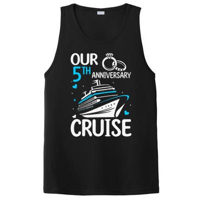 Our 5th Wedding Anniversary Cruise 5 Years Anniversary PosiCharge Competitor Tank