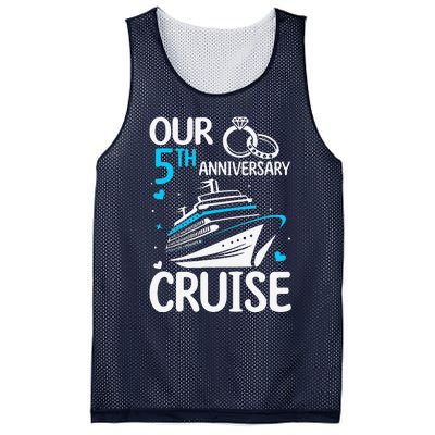 Our 5th Wedding Anniversary Cruise 5 Years Anniversary Mesh Reversible Basketball Jersey Tank