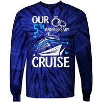 Our 5th Wedding Anniversary Cruise 5 Years Anniversary Tie-Dye Long Sleeve Shirt