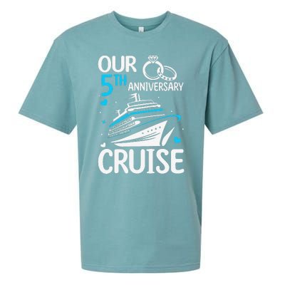 Our 5th Wedding Anniversary Cruise 5 Years Anniversary Sueded Cloud Jersey T-Shirt