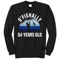 Ofishally 54 Years Old Fisherman 54th Birthday Fishing Sweatshirt