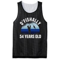 Ofishally 54 Years Old Fisherman 54th Birthday Fishing Mesh Reversible Basketball Jersey Tank