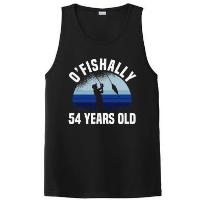 Ofishally 54 Years Old Fisherman 54th Birthday Fishing PosiCharge Competitor Tank