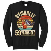 OFishally 59 Years Old Angler 59th Birthday Sweatshirt