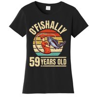 OFishally 59 Years Old Angler 59th Birthday Women's T-Shirt