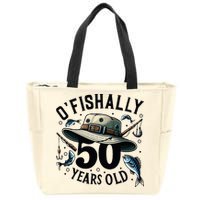 Ofishally 50 Years Old 50th Birthday Fisherman Fishing Lover Zip Tote Bag