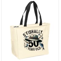 Ofishally 50 Years Old 50th Birthday Fisherman Fishing Lover Zip Tote Bag