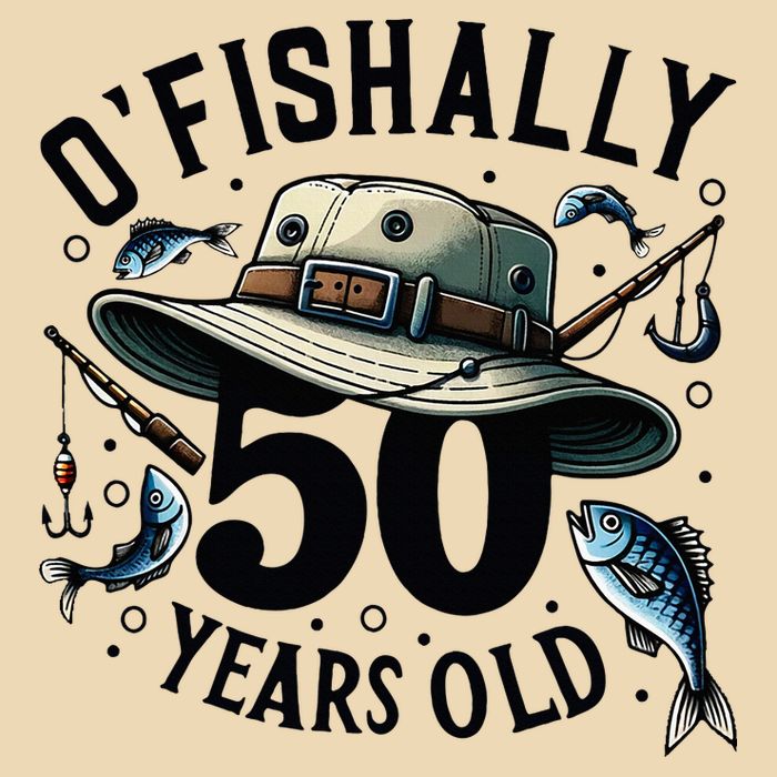 Ofishally 50 Years Old 50th Birthday Fisherman Fishing Lover Zip Tote Bag