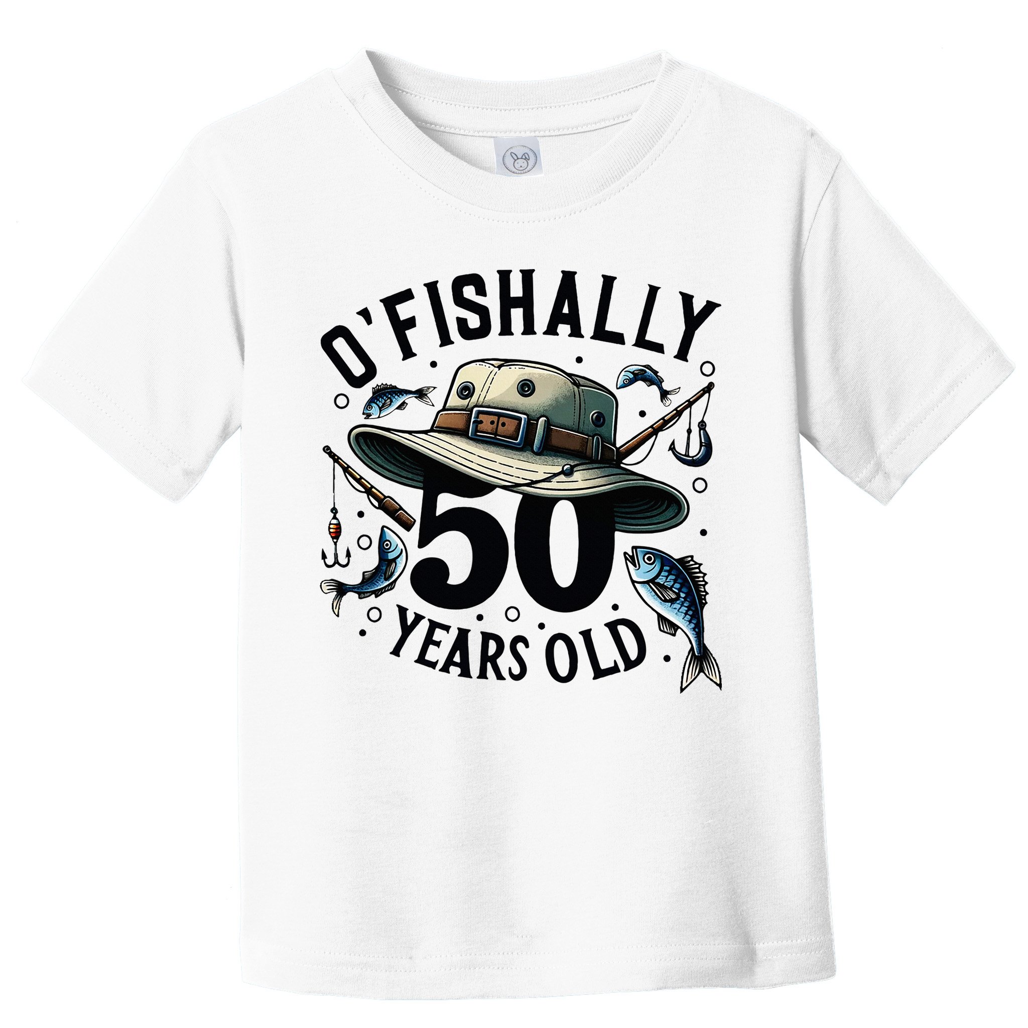 Ofishally 50 Years Old 50th Birthday Fisherman Fishing Lover Toddler T-Shirt