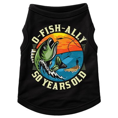 OFishAlly 50 Years Old 50th Birthday Fishing Doggie Tank