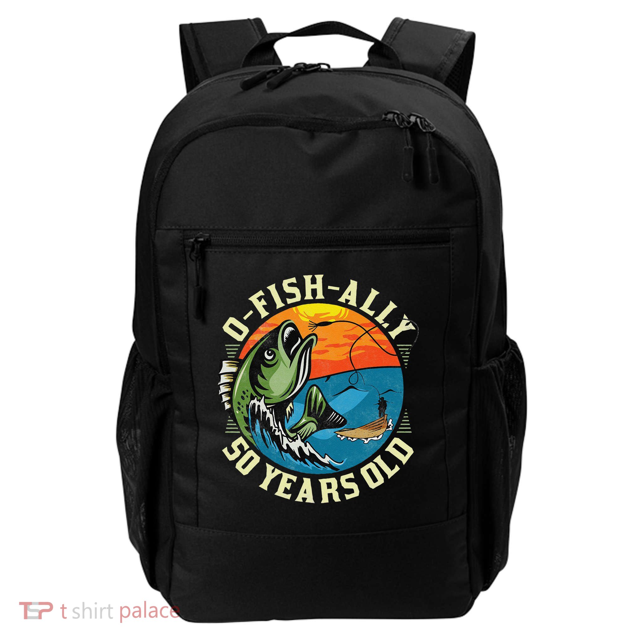 OFishAlly 50 Years Old 50th Birthday Fishing Backpack