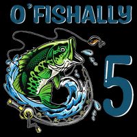 OFishally 5 Years Old Fisherman 5th Birthday Fishing Cooling Performance Crew T-Shirt
