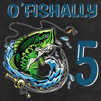 OFishally 5 Years Old Fisherman 5th Birthday Fishing 11oz C Handle Ceramic Mug
