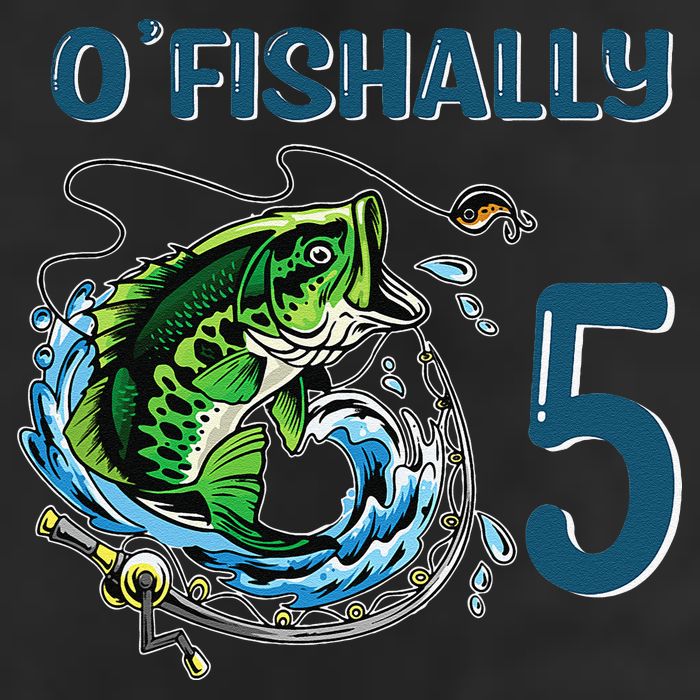 OFishally 5 Years Old Fisherman 5th Birthday Fishing 11oz C Handle Ceramic Mug