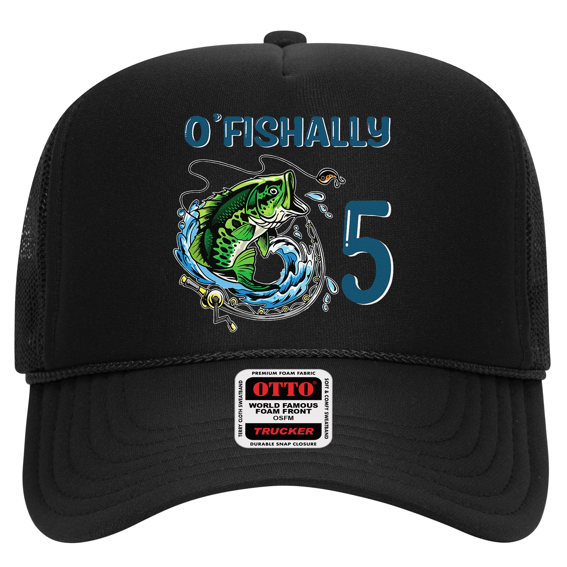 OFishally 5 Years Old Fisherman 5th Birthday Fishing Hat