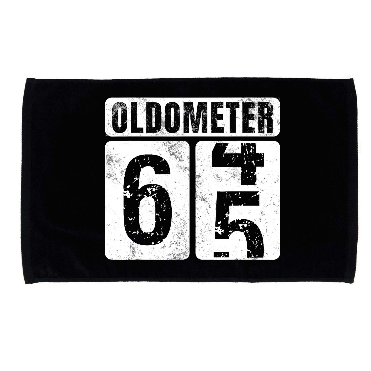 Oldometer 65 Vintage Funny 65th Birthday Gift Idea Microfiber Hand Towel
