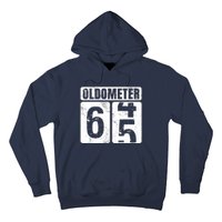 Oldometer 65 Vintage Funny 65th Birthday Gift Idea Hoodie