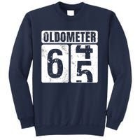 Oldometer 65 Vintage Funny 65th Birthday Gift Idea Sweatshirt