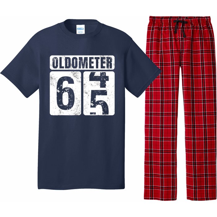 Oldometer 65 Vintage Funny 65th Birthday Gift Idea Pajama Set