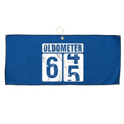 Oldometer 65 Vintage Funny 65th Birthday Gift Idea Large Microfiber Waffle Golf Towel