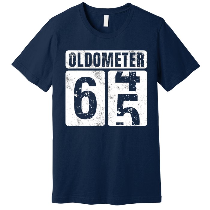 Oldometer 65 Vintage Funny 65th Birthday Gift Idea Premium T-Shirt