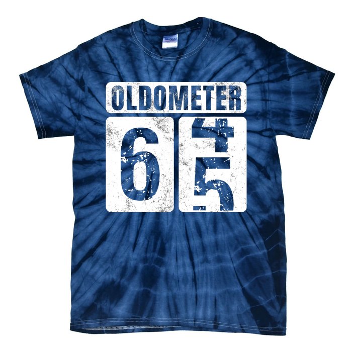 Oldometer 65 Vintage Funny 65th Birthday Gift Idea Tie-Dye T-Shirt