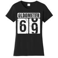 Oldometer 69 Vintage Funny 69th Birthday Gift Idea Women's T-Shirt