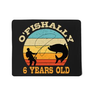 OFishally 6 Years Old Fishing Birthday Theme Party 6th Mousepad