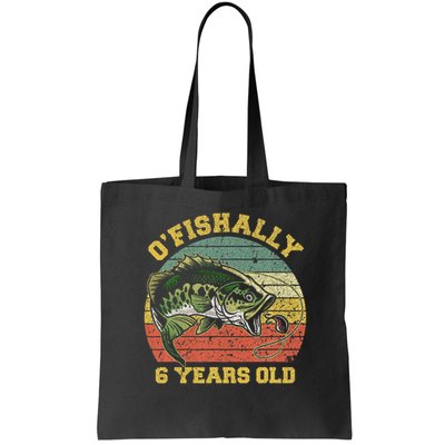 O'fishally 6 Years Old Fishing Birthday Theme Party 6th Bag