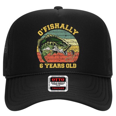 OFishally 6 Years Old Fishing Birthday Theme Party 6th Trucker Hat