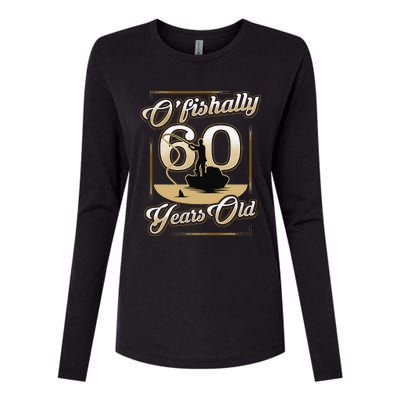 OFishally 60 Years Old 60th Birthday Fishing Gift Womens Cotton Relaxed Long Sleeve T-Shirt