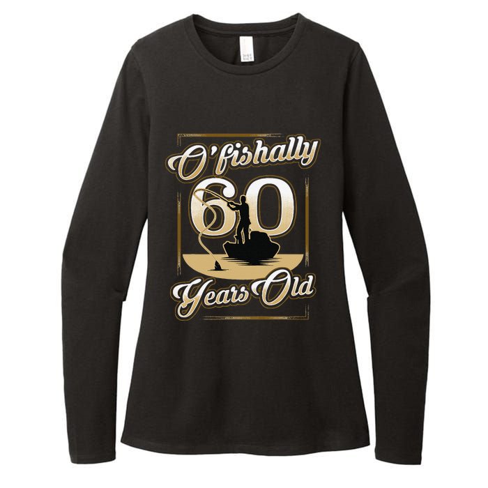 OFishally 60 Years Old 60th Birthday Fishing Gift Womens CVC Long Sleeve Shirt