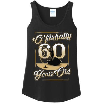 OFishally 60 Years Old 60th Birthday Fishing Gift Ladies Essential Tank