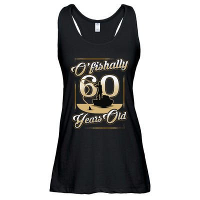 OFishally 60 Years Old 60th Birthday Fishing Gift Ladies Essential Flowy Tank